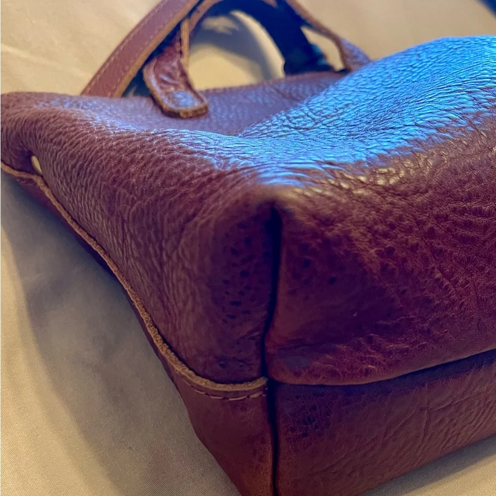 Portland Leather Crossbody Mini in Nutmeg with Leather Tassel - Picture 3 of 13